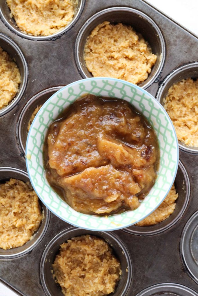 thick date caramel sauce in a bowl.