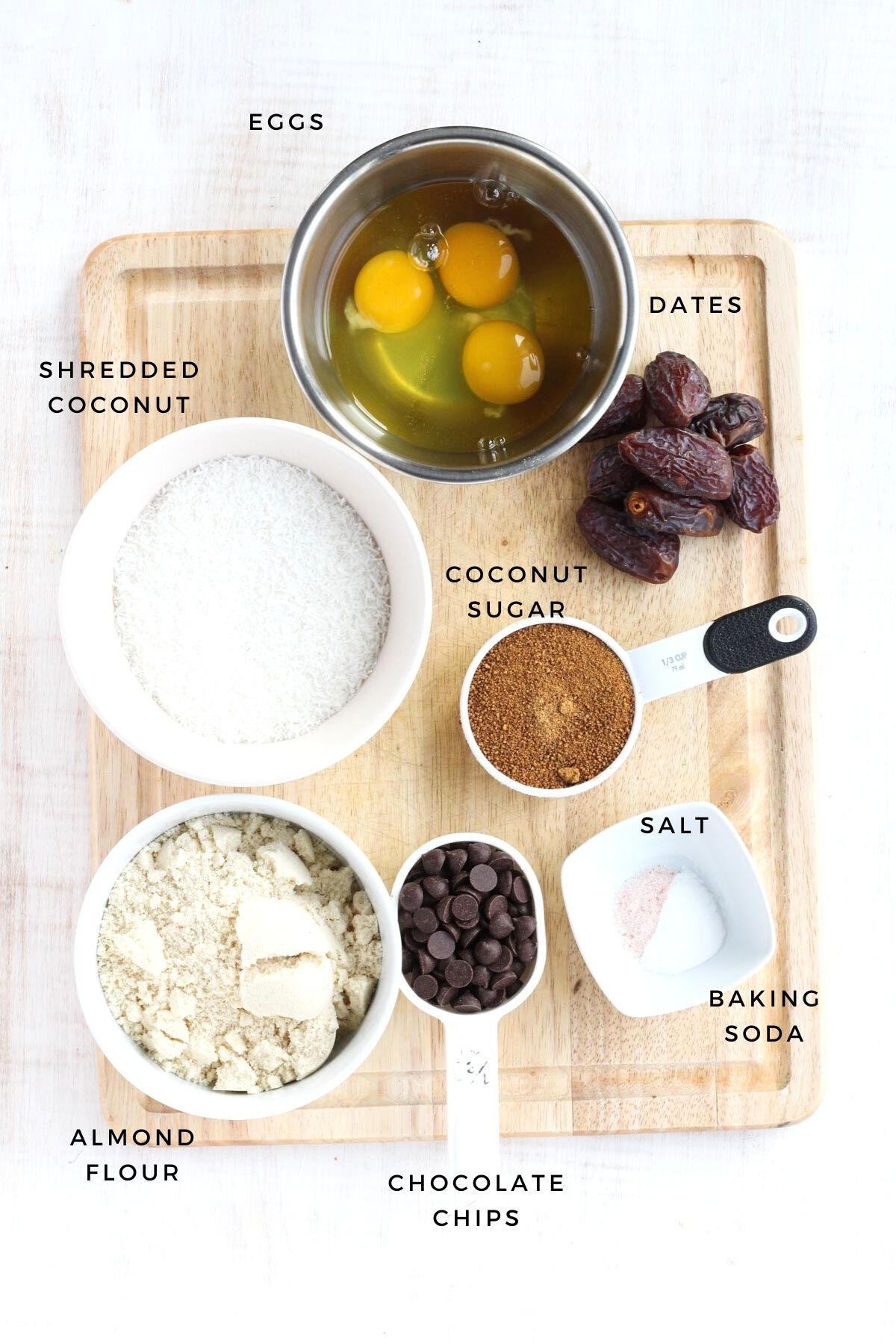 Ingredients for this recipe measured out.