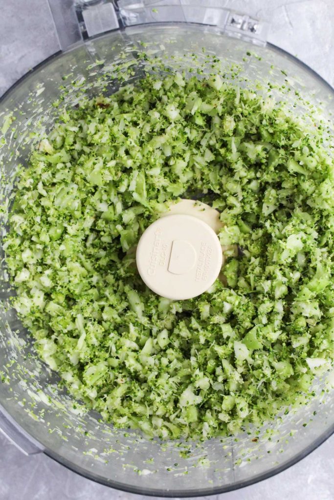 Broccoli rice in a bowl.