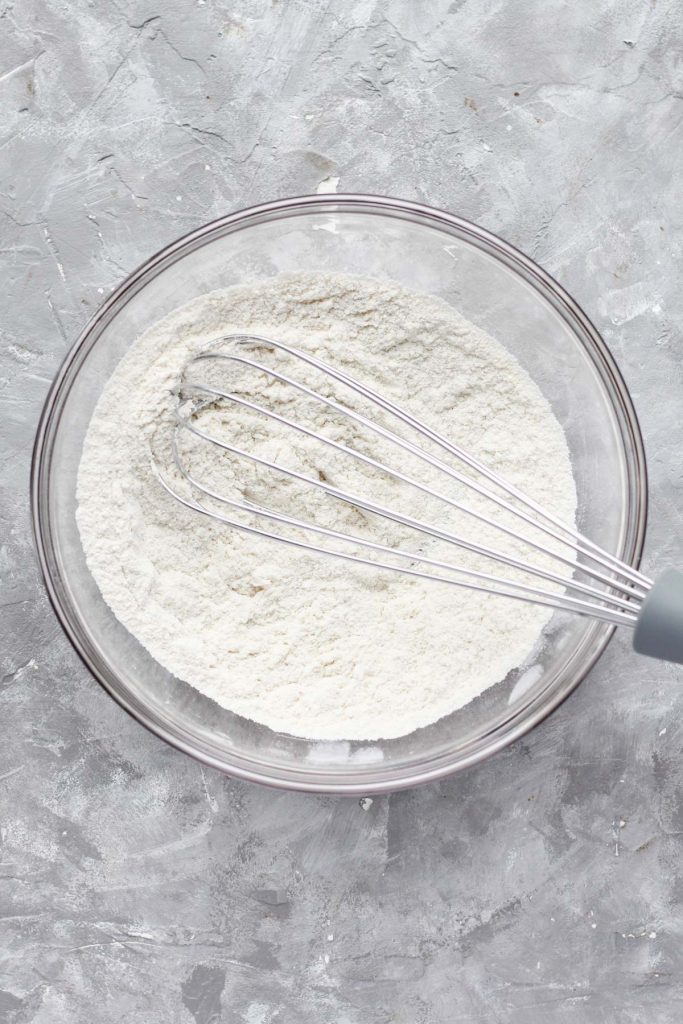 Dry ingredients in a bowl.