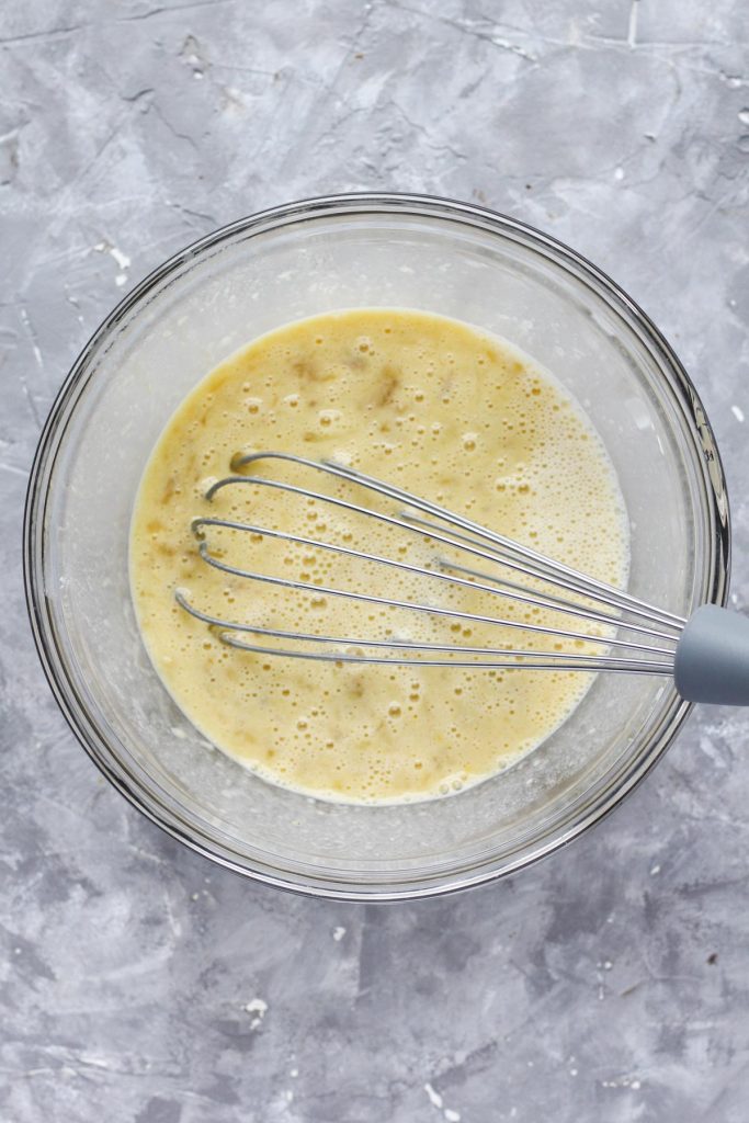 Wet Ingredients in a bowl.