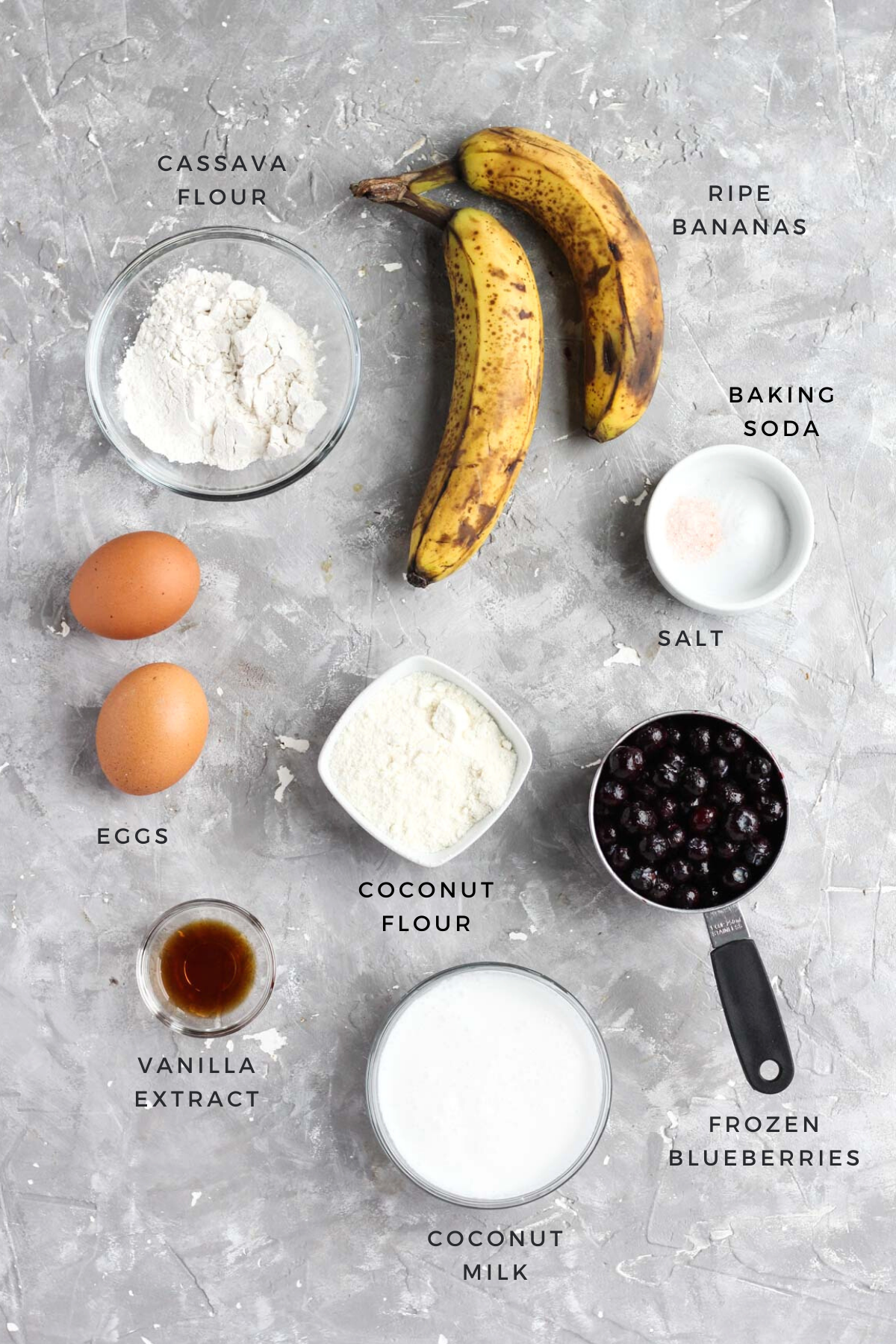 Overhead shot of ingredients.
