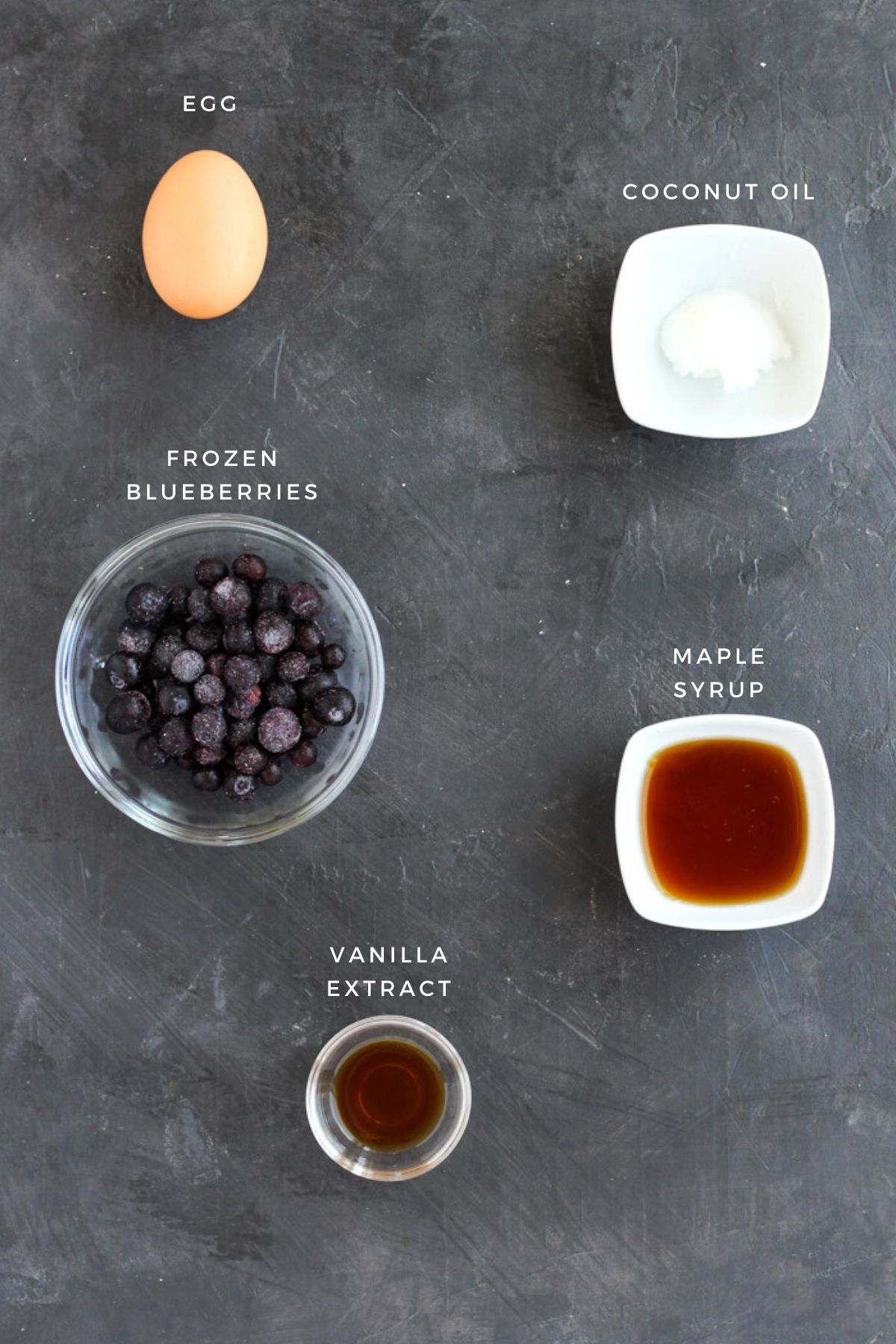 Overhead shot of wet ingredients.