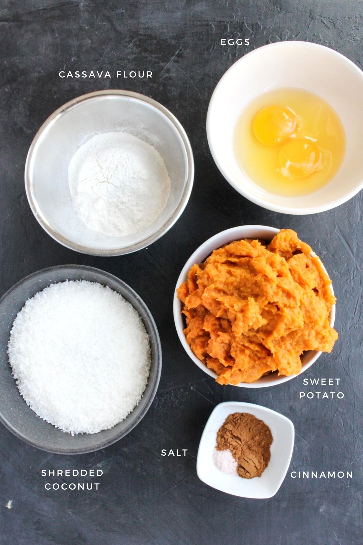 Overhead shot of ingredients.