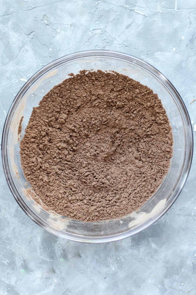 Bowl of dry ingredients.