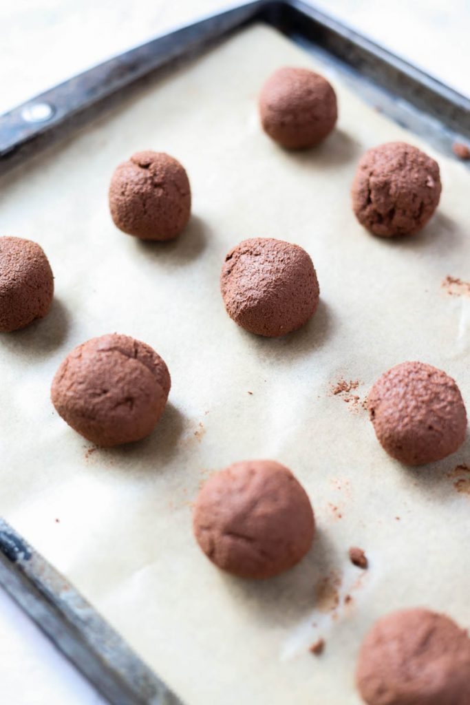 Truffles rolled into balls.