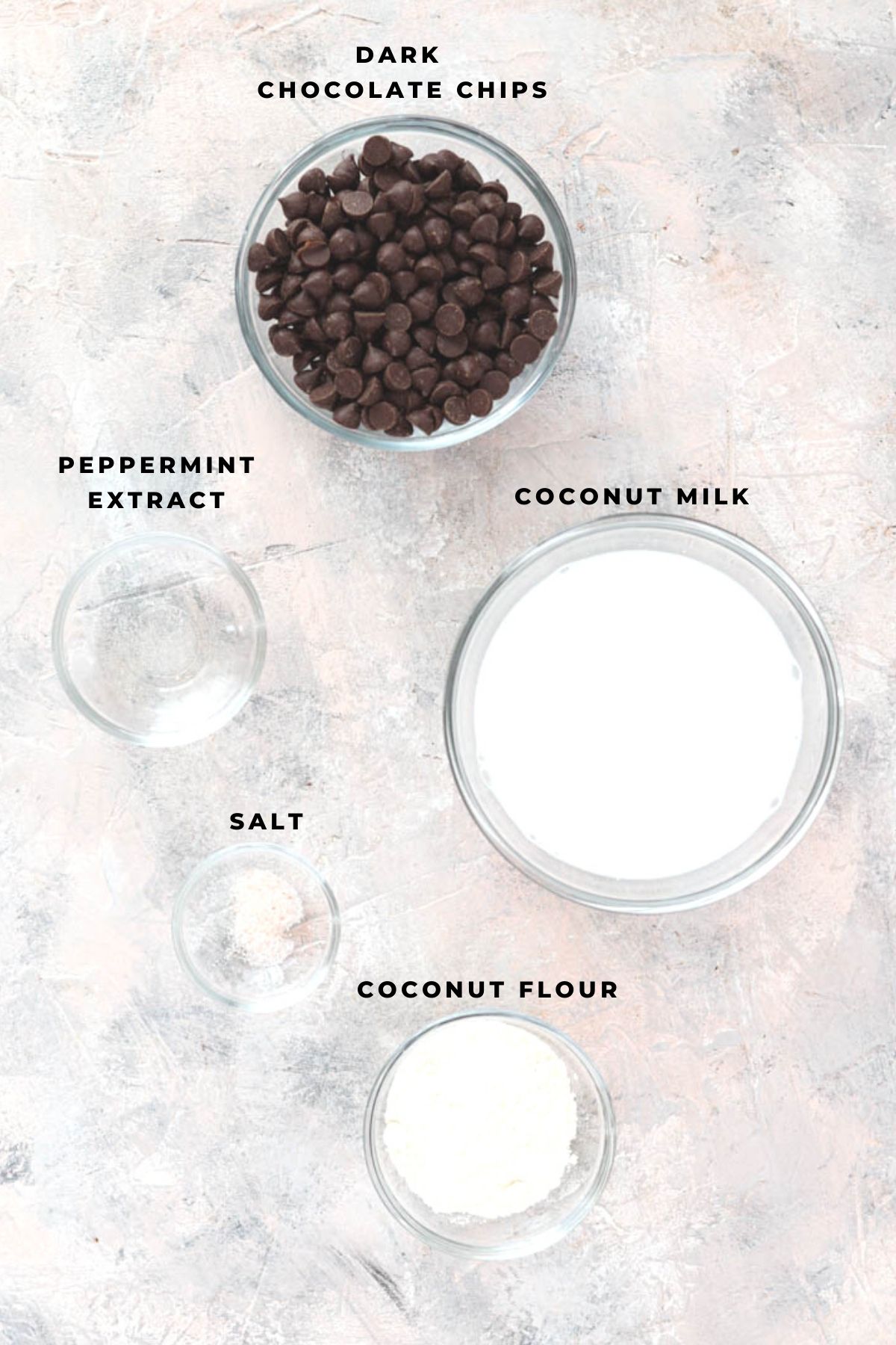 Overhead shot of truffle ingredients.