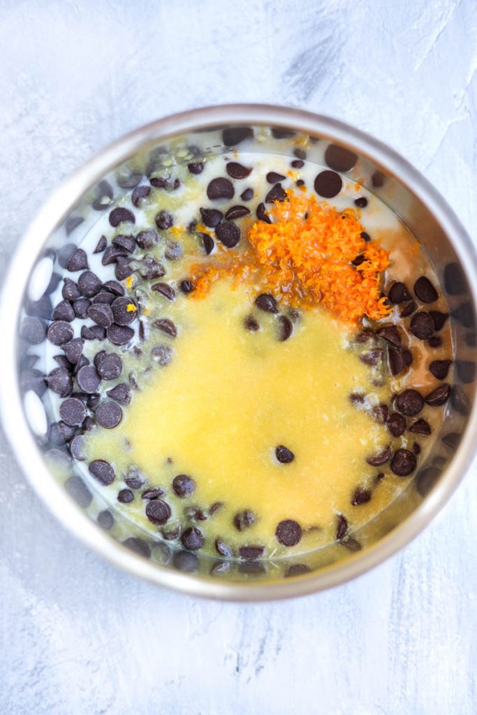 All ingredients in a pan.