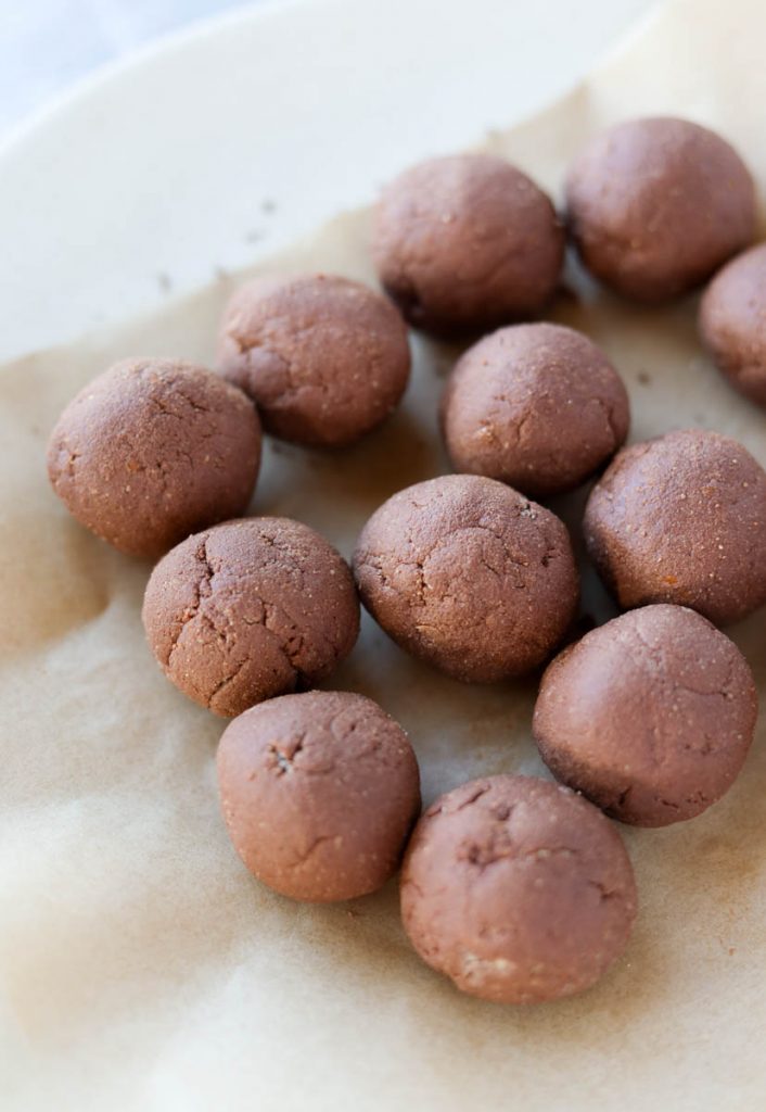 Truffles rolled into balls.