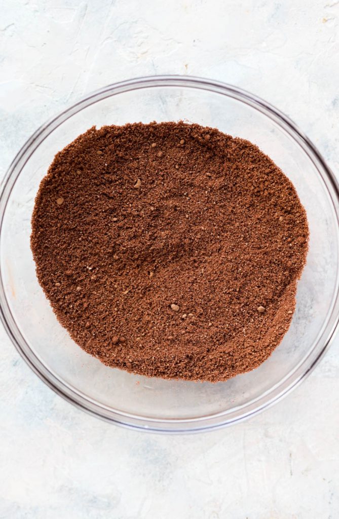 Dry ingredients in mixing bowl.