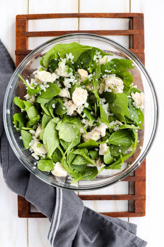 Ingredients in a large bowl.