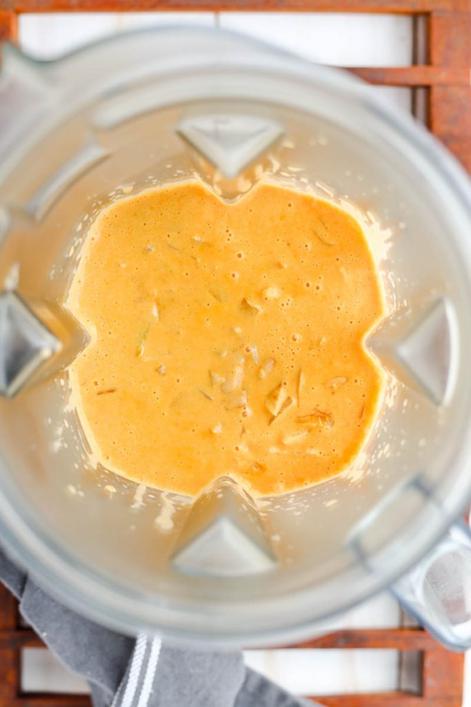 Sauce in high speed blender.