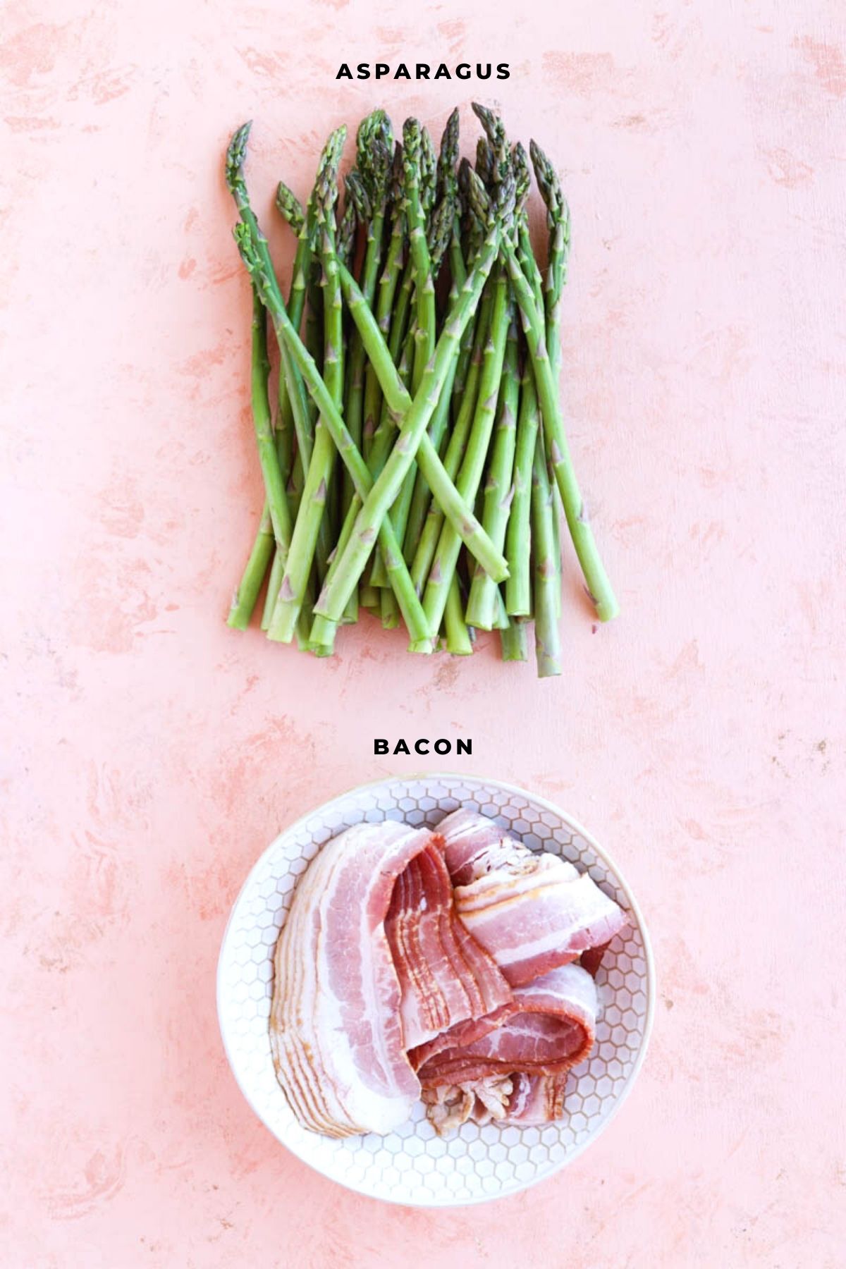 Overhead shot of ingredients.