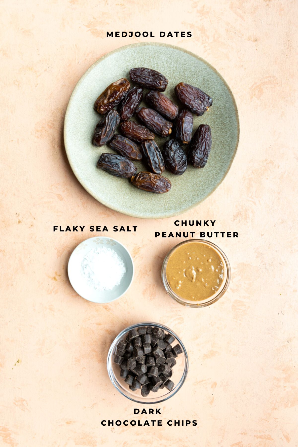 Ingredients measured out in small bowls.