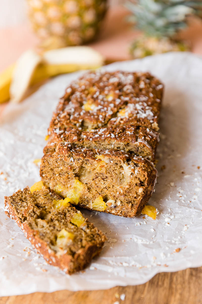 Pineapple coconut banana bread.