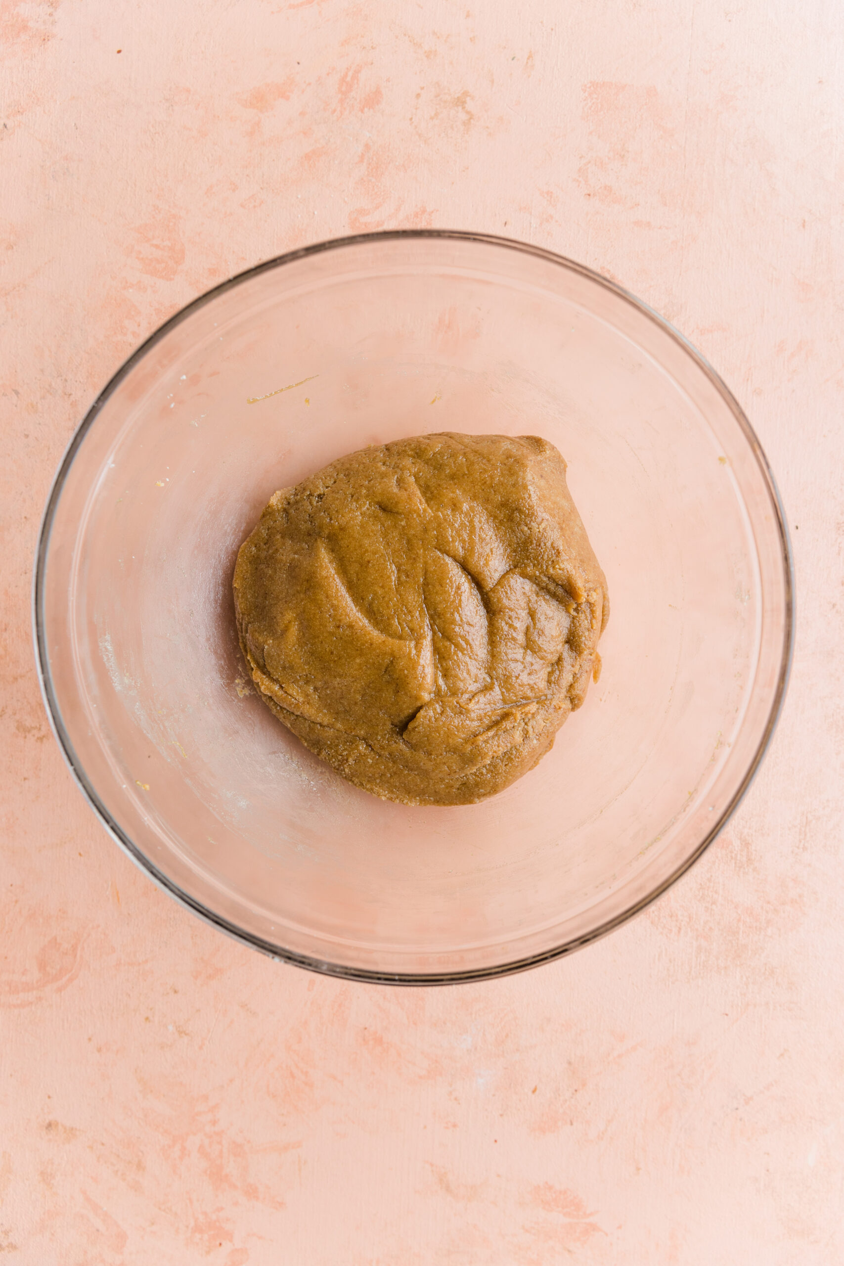 Sugar cookie dough in large mixing bowl.