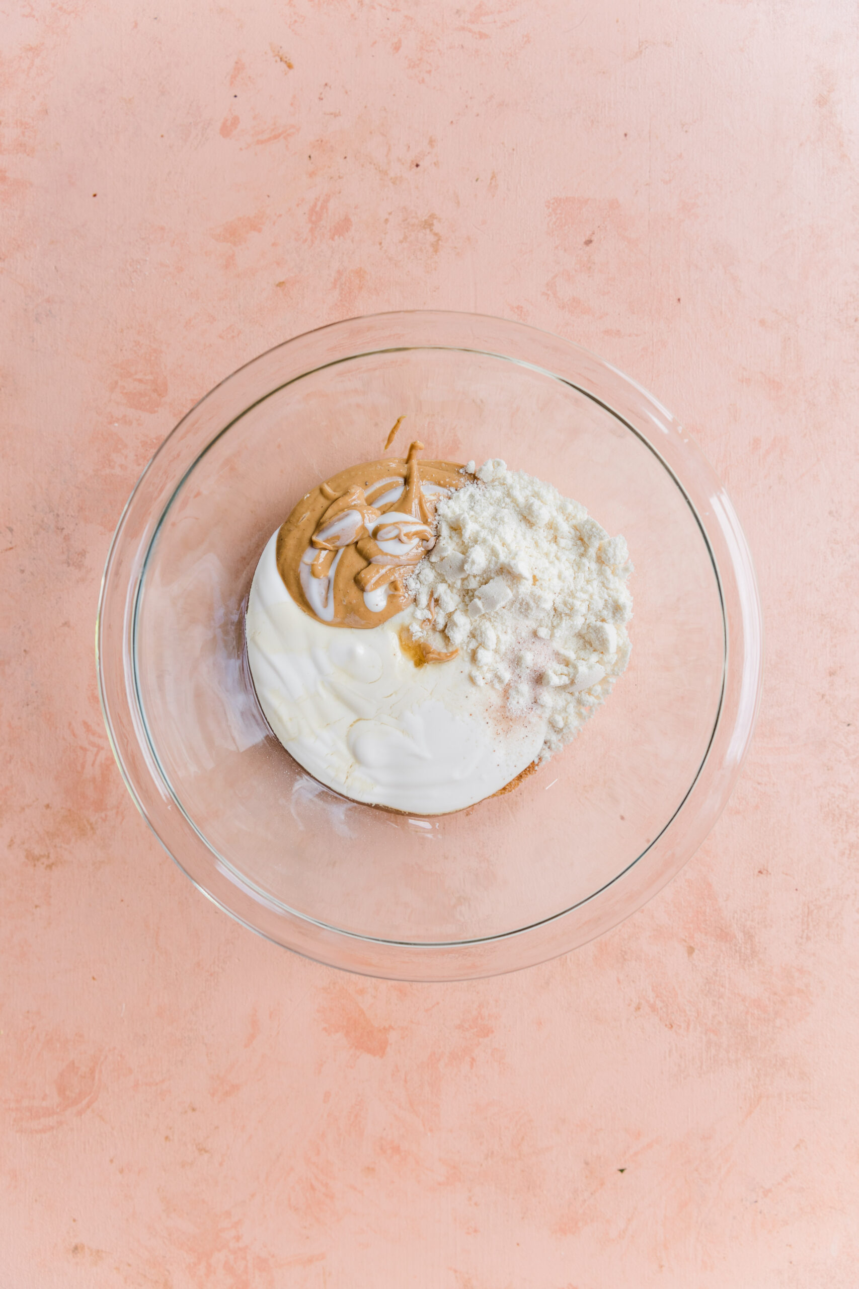 Sugar cookie dough ingredients in bowl.